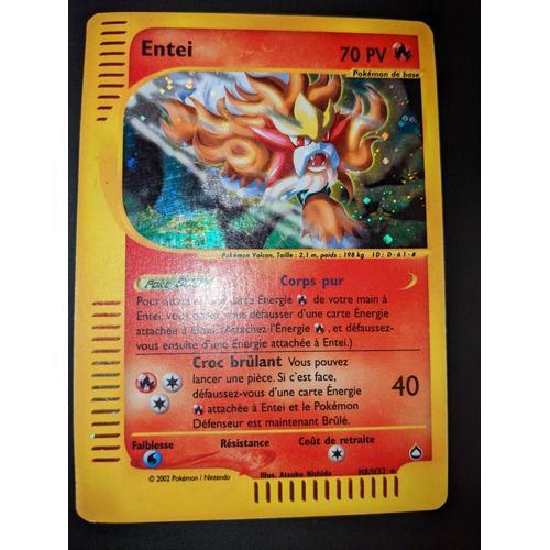 Carte Pokémon  Entei H8/H32 Fr  Aquapolis Holo