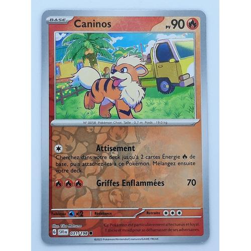 Caninos Reverse - Pokémon - Set Ecarlate Et Violet - 031/198 - Ev01 - Française