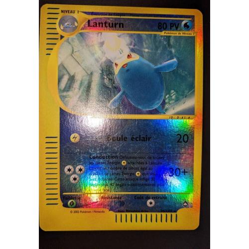 Carte Pokémon Lanturn 20/147 Rare Aquapolis Wizards Fr