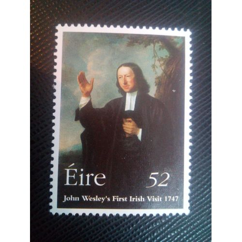 Timbre Irlande Y T 1016 Première Visite Irlandaise De John Wesley, 1747 1997 ( 150108 )
