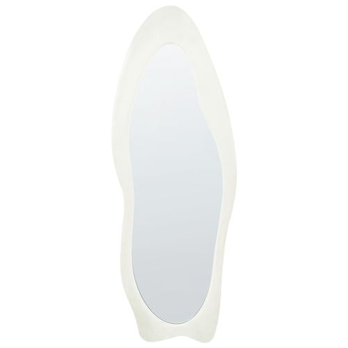 Miroir mural en velours blanc 57 x 160 cm REIGNY