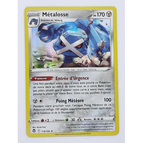 Métalosse Holo - Pokémon - Set Tempête Argentée - 119/195 - Eb12 -Française