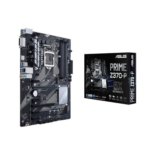 ASUS PRIME Z370-P - Carte-mère - ATX - LGA1151 Socket - Z370 Chipset - USB 3.1 Gen 1 - Gigabit LAN - carte graphique embarquée (unité centrale requise) - audio HD (8 canaux)