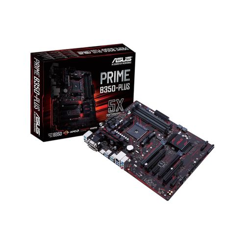 ASUS PRIME B350-PLUS AM4 AMD B350 SATA 6 Gb/s USB 3.1 HDMI ATX - AMD Cartes meres