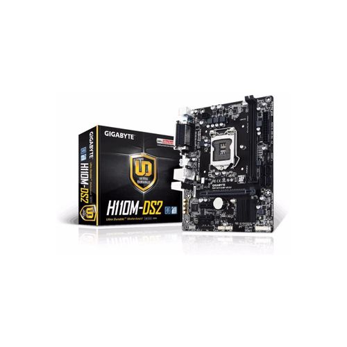 GIGABYTE GA-H110M-DS2 LGA 1151 Intel H110 SATA 6 Gb/s USB 3.0 Micro ATX Carte Mere Intel