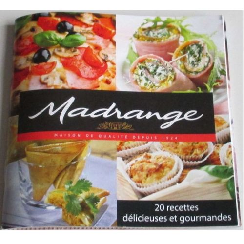 Mini Livret Madrange- 20 Recettes Délicieuses Et Gourmandes- 9.5x9.5cm- 42 Pages-Sommaire Pour L'apéritif, En Entrée, Les Plats