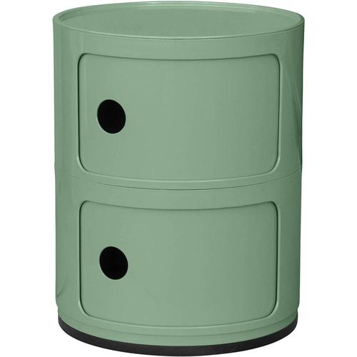 Armoire De Stockage - 2 Tiroirs - New Bili 2 Vert Pastel