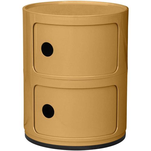 Armoire De Stockage - 2 Tiroirs - New Bili 2 Moutarde