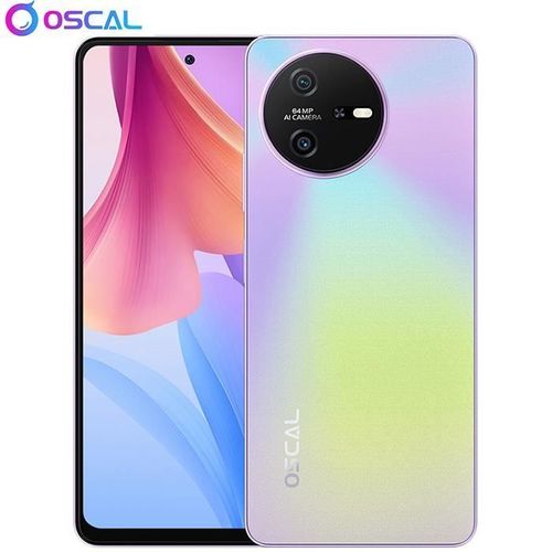 Téléphone Portable Débloqué Oscal Tiger 12 6,78 pouces 16Go+128Go-SD 1To Caméra 64MP 5000mAh Android 13 NFC Dual SIM GPS - Violet