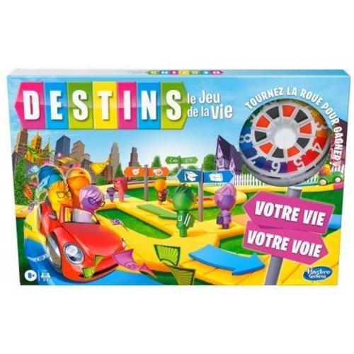 Destins, Le Jeu De La Vie - Nouvelle Edition Original, Plateau Parcours Colore Avec Roue - Jeu De Societe Famille Et Carte Pets