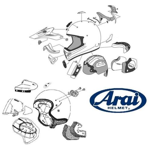 Platine Écran Casque De Moto Arai Sz-R Vas-Z Gun Frost - Gris - Tu