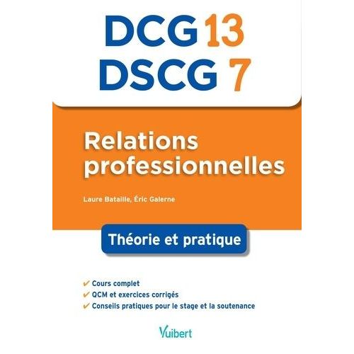 Relations Professionnelles Dcg 13/ Dscg 7 - Théorie Et Pratique