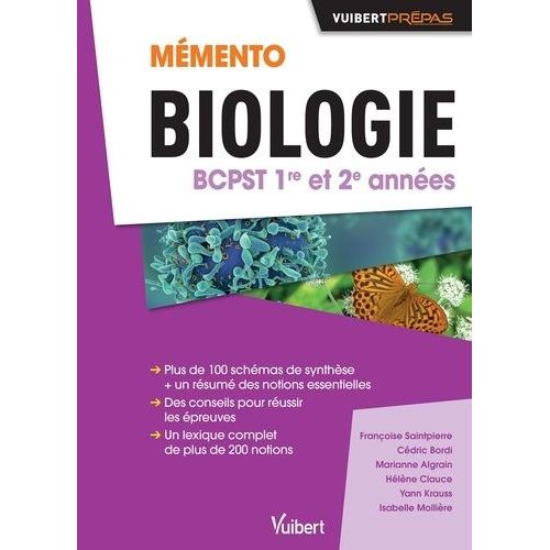 Mémento Biologie Bcpst 1re Et 2e Années