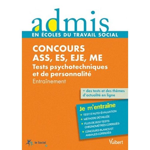 Concours Ass, Es, Eje, Me Tests Psychotechniques Et De Personnalité - Entraînement