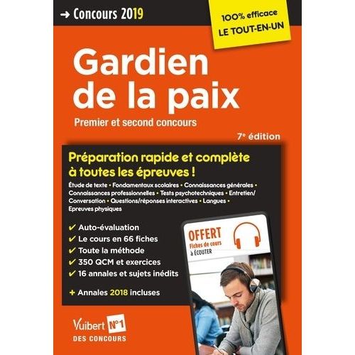 Concours Gardien De La Paix - Catégorie B - Préparation Rapide Et Complète À Toutes Les Épreuves !