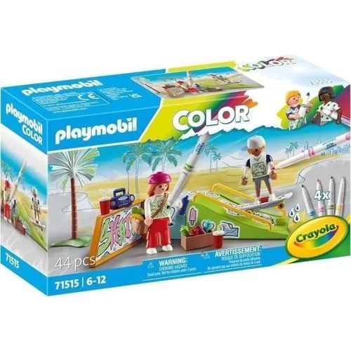 Playmobil Color 71515 - Skateurs Avec Rampe