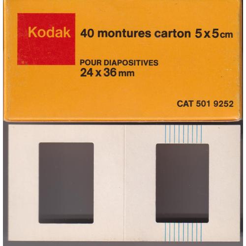Kodak 40 montures carton 5X5 cm pour diapositives 24X36 mm