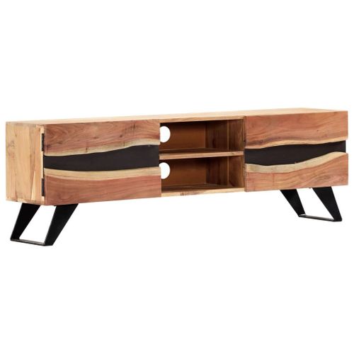Vidaxl Meuble Tv 140x30x45 Cm Bois D'acacia Massif