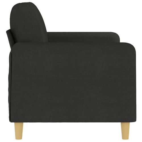 Vidaxl Canapé À 2 Places Noir 140 Cm Tissu
