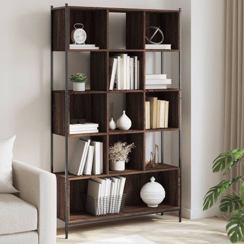Vidaxl Bibliothèque Chêne Marron 102x28x172 Cm Bois D'ingénierie