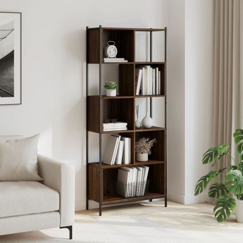 Vidaxl Bibliothèque Chêne Marron 72x28x172 Cm Bois D'ingénierie