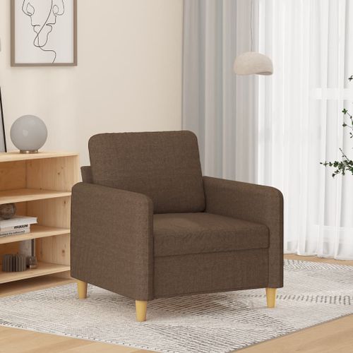 Vidaxl Fauteuil Marron 60 Cm Tissu