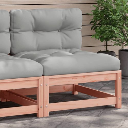 Vidaxl Canapé De Jardin Sans Accoudoirs Coussins Bois Massif Douglas