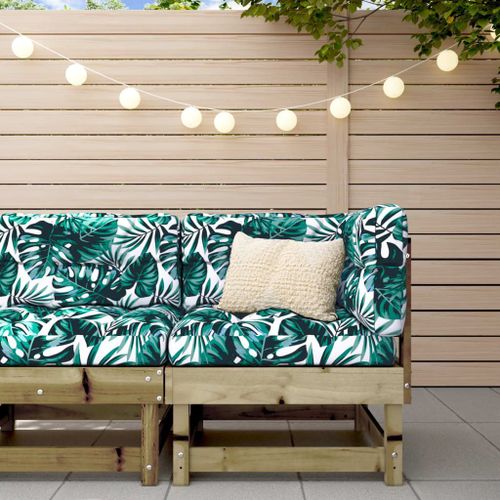 Vidaxl Canapé D'angle De Jardin Bois De Pin Imprégné