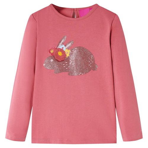 T-Shirt Enfants À Manches Longues Rose Vieux 92