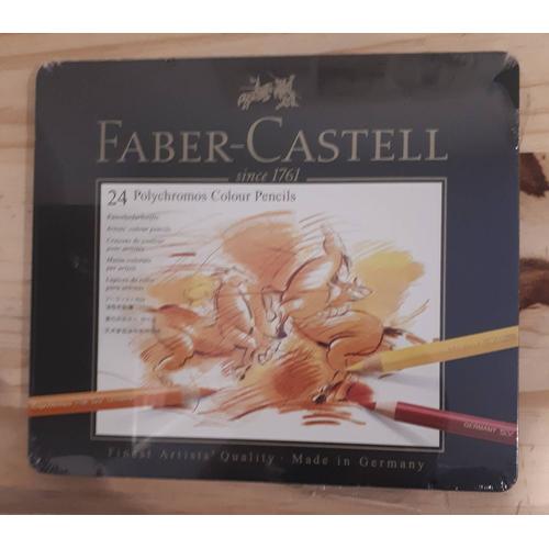 Faber Castell, Crayons de couleur, POLYCHROMOS, étui en métal, 110024