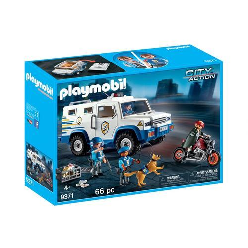 Playmobil 9371 - Fourgon Blindé Avec Convoyeurs De Fonds
