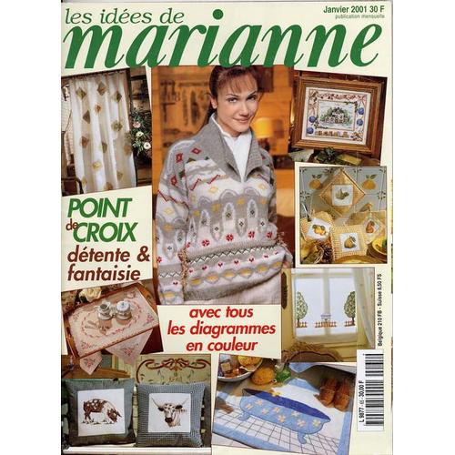 Les Idees De Marianne N° 65 : Point De Croix Detente Et Fantaisie