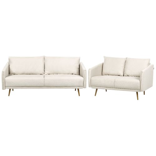 Ensemble De Canapés 2 Et 3 Places En Tissu Beige Maura