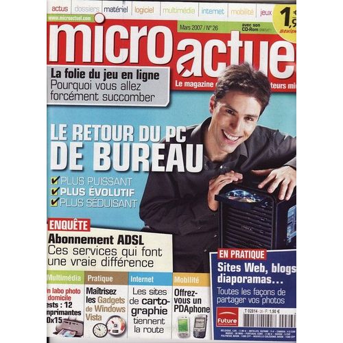 Micro Actuel  N° 26 : Le Retour Du Pc De Bureau