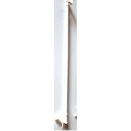 Tringle À Rideaux Extensible À Fixation Par Pression Presto Basic - Métal Blanc - De 45-60cm - Tube En Acier Profilé - Embout En Alliage -Pose Sans Vis Et Sans Perçage - Repositionnable