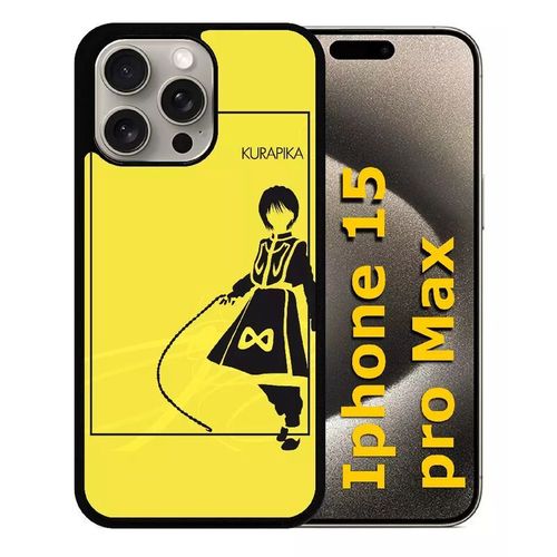 Coque Pour Iphone 15 Pro Max - Hunter X Hunter - Silicone - Noir