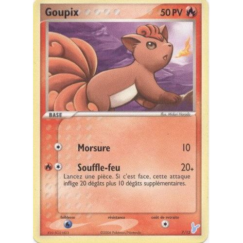 Pokemon - Goupix - Kit Dresser Série 1 Negapi - 50pv - 7/12