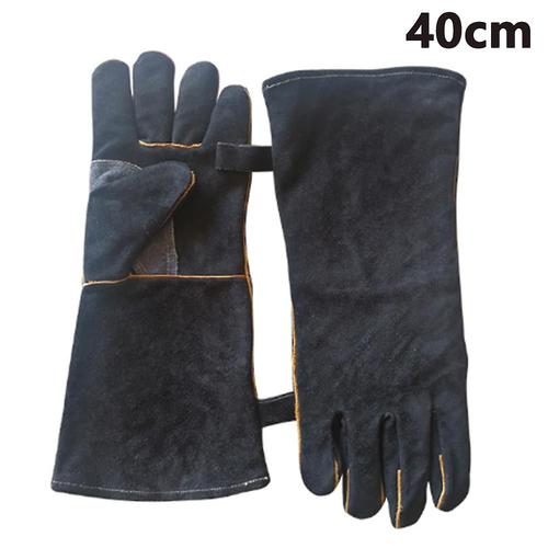 1 Paire De Gants De Gril Extrêmement Résistants À La Chaleur, Longs, De Taille Universelle, Gants De Cheminée Pour Barbecue, Cuisine, Four, Four À Micro-Ondes