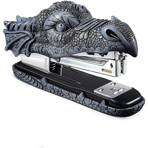 Dragon Stapler Agrafeuse Tête De Dragon Pour Enfants, Nouveauté, Agrafeuse De Robinet En Résine Sculptée Drôle, Pour Bureau, Papeterie, Accessoire De Bureau, Décoration De La Maison