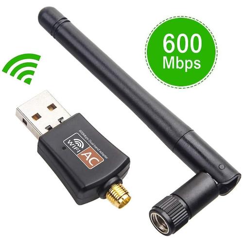 Adaptateur Wifi USB, Dongle Wifi sans fil 1200mbps double bande 2.4g/5g Usb 3.0 clé Wifi avec antenne 5dbi pour Pc/ordinateur de bureau/ordinateur portable/tablette, prise en charge Win 10/8.