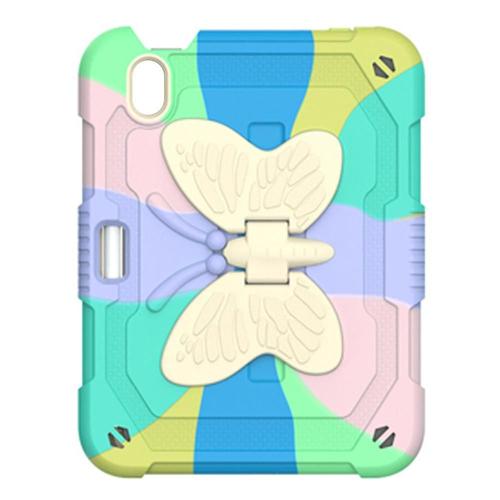 Compatible avec l'iPad Mini 6 2021 avec béquille, porte-crayons en forme d'ailes de papillon, rigide et robuste, coloré, vert