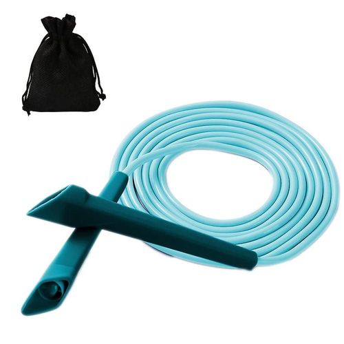 Corde À Sauter De Remise En Forme | Câble Réglable Sans Enchevêtrement Et Poignées Étendues | Entraînement D'endurance Bleu Paon