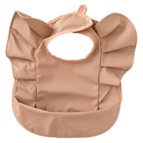 Bavoir Imperméable Pour Bébé Fille ? Mieux Que Le Silicone, Facile À Nettoyer Et Lavable ? Bavoirs Pour Tout-Petits Avec Récupérateur De Nourriture Rouge