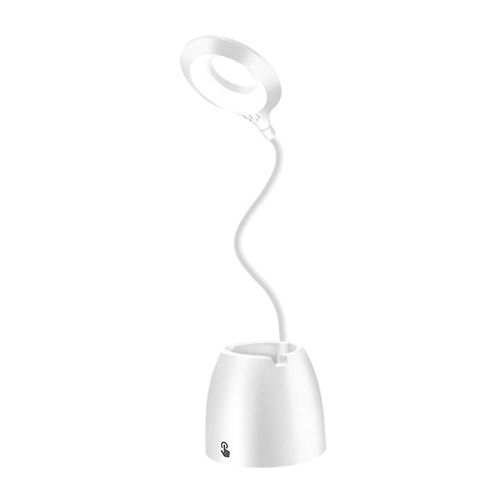 Porte-Stylo Lampe De Table Led Lampe De Table D'apprentissage Réglable Usb Blanc