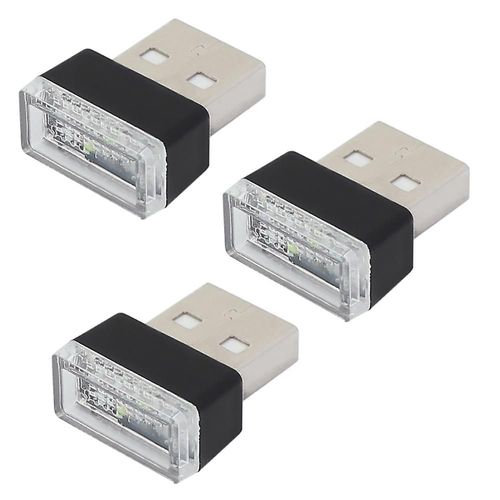 Lumière D'ambiance Intérieure De Voiture Usb, Mini Veilleuse Led, Décoration Améliorée, Néons Led