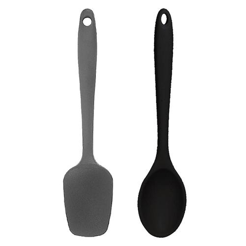 Ensemble d'ustensiles de cuisine 2 pièces - Outils de cuisine en silicone avec spatules
