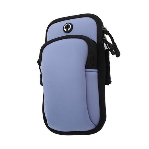 Sac De Bras En Lycra Imperméable Et Confortable, Respectueux De La Peau, Sac De Poignet De Fitness En Plein Air, Bleu