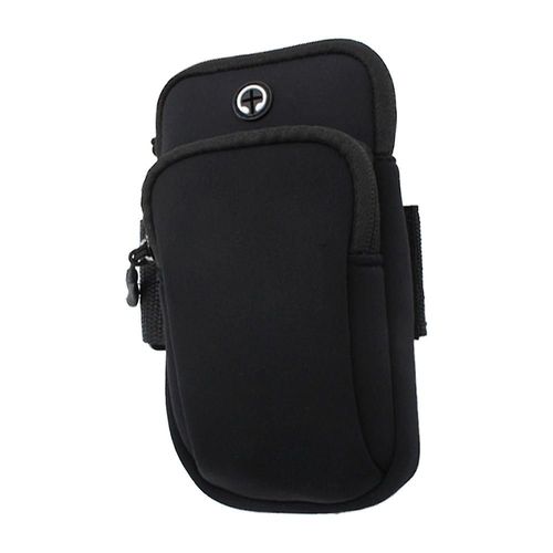 Sac De Bras En Lycra Imperméable Et Confortable, Respectueux De La Peau, Sac De Poignet De Fitness En Plein Air, Noir