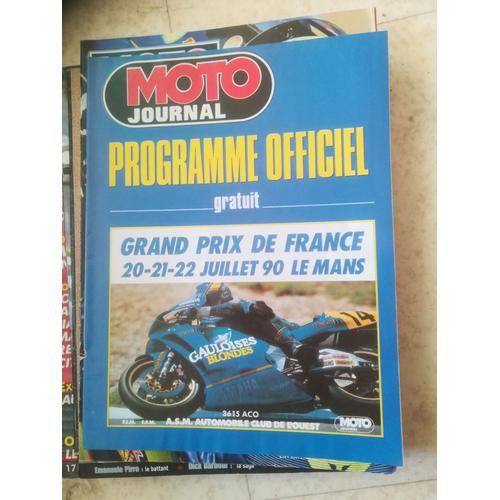 Programme Grand Prix De France Moto 1990