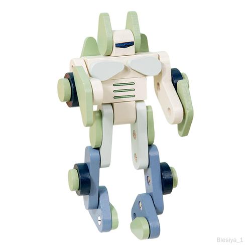 Robot Transformateur En Bois, Jouets Pour Récompense, Voyage, Cadeau